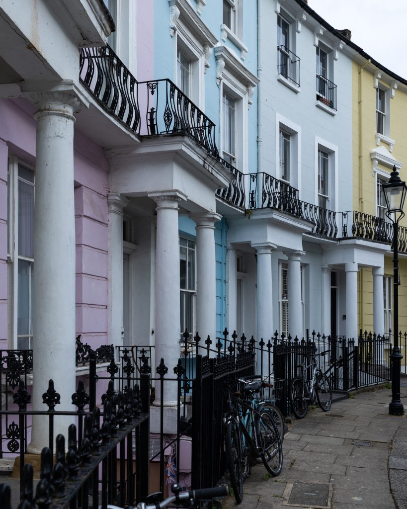 Professional property photography of residential architecture at Chalcot Crescent, Primrose Hill, London