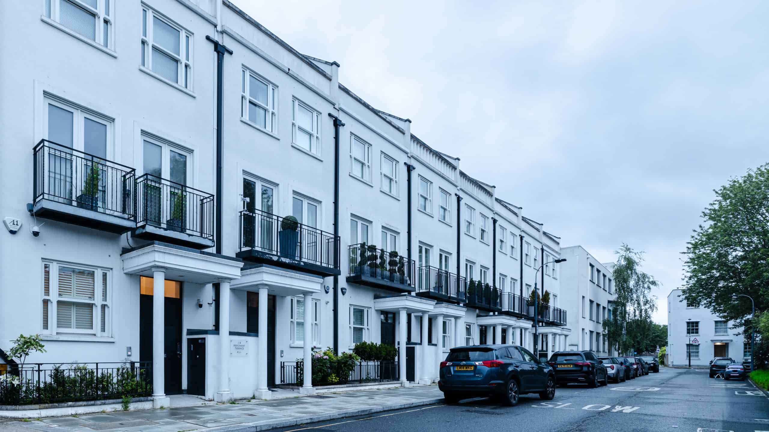 Professional property photography of Merchant Terrace residential development in Hammersmith, London